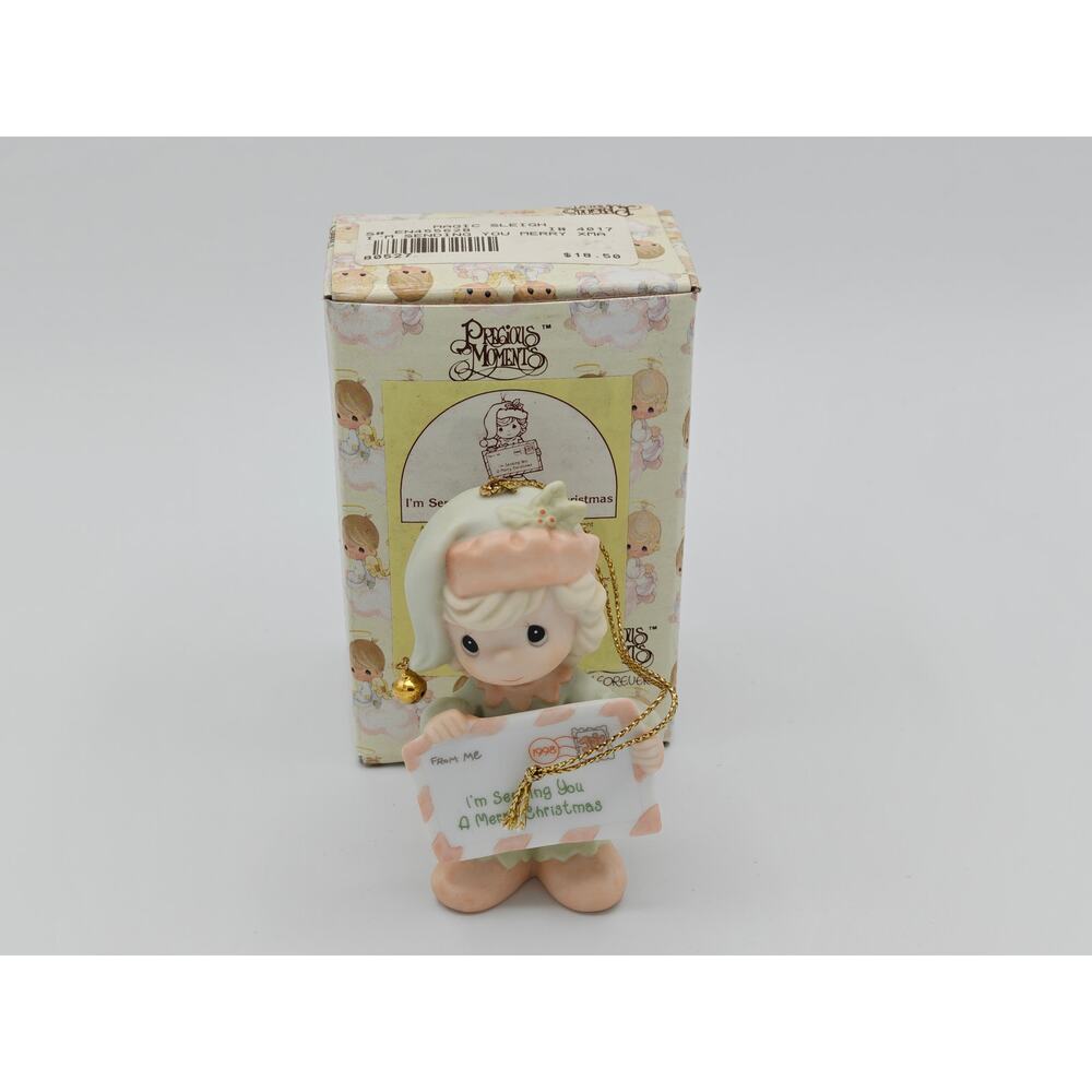 Precious Moments‎ 455628 Im Sending You A Merry Christmas Enesco Ornament 1998